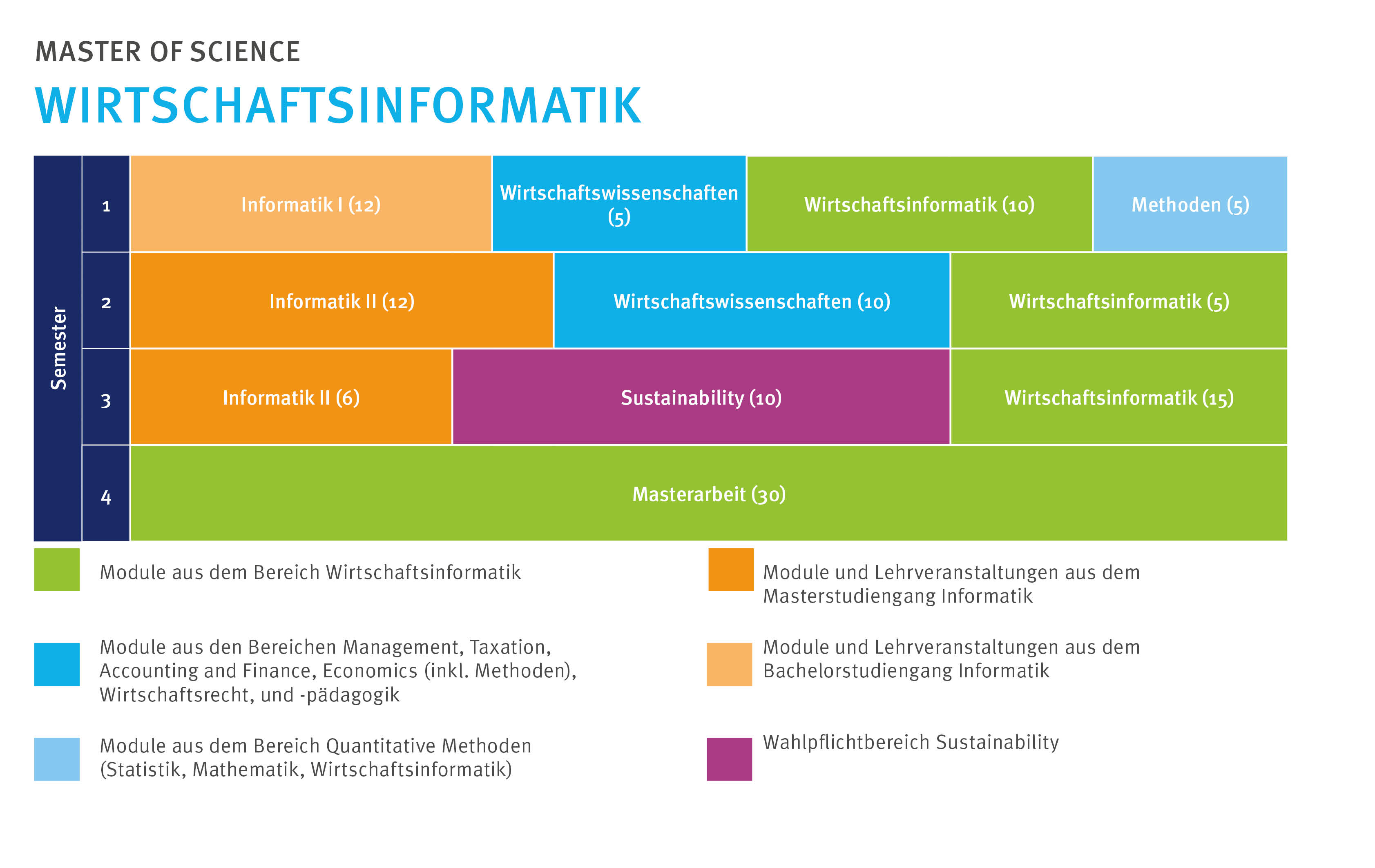 Verlaufsplan Master Wirtschaftsinformatik 